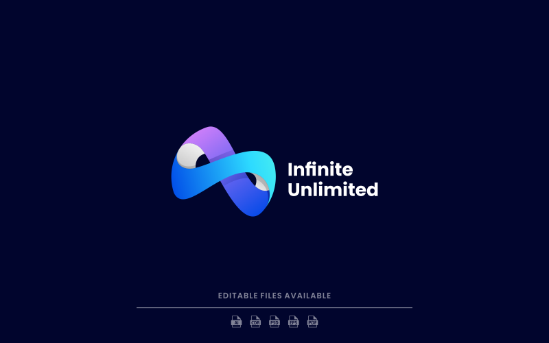 Infinite Gradient Logo Style Logo Template