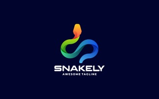 Snake Gradient Colorful Logo Design