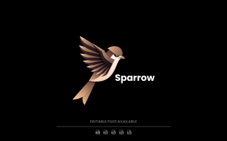 Sparrow Gradient Logo Style
