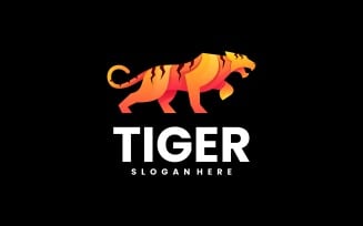Tiger Color Gradient Logo