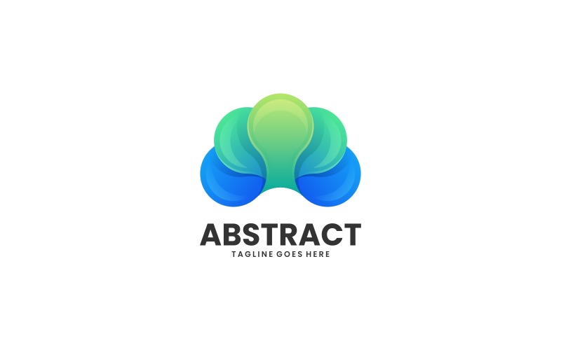 Vector Abstract Color Gradient Logo Logo Template