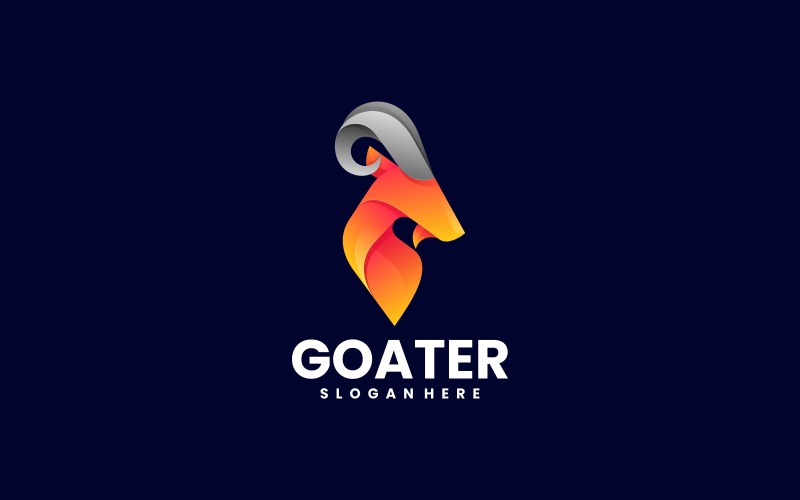 Vector Goat Gradient Logo Logo Template