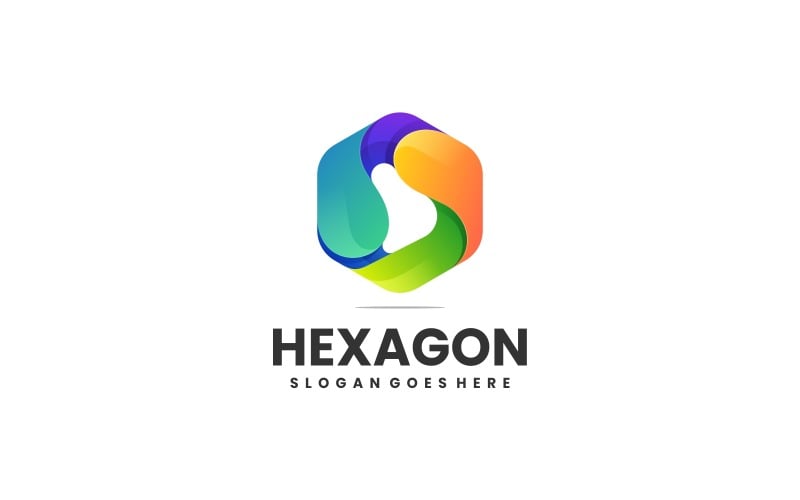 Vector Hexagon Colorful Logo Logo Template