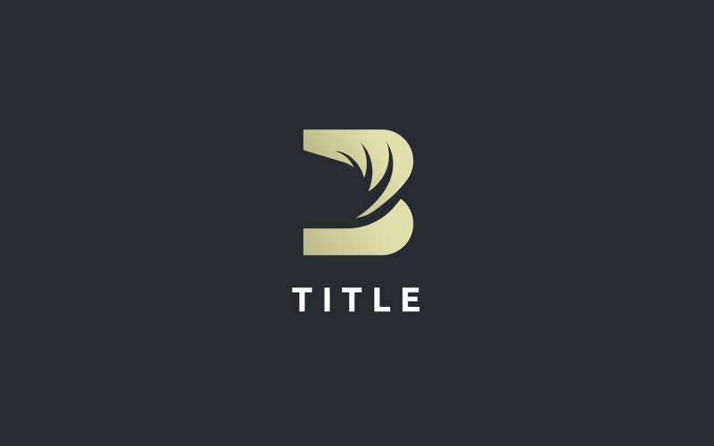 Luxury Lite B Classy Golden Logo Logo Template