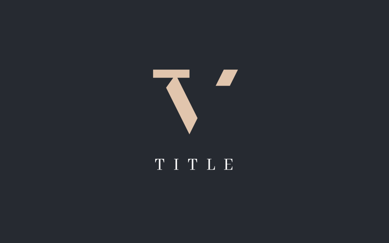 Luxury Lite V Classic Monogram Logo Logo Template
