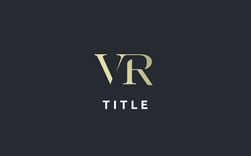 Luxury Lite VR Classic Monogram Logo Logo Template