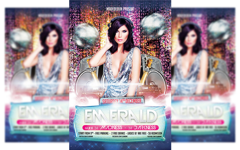 New Guest Dj Party Flyer Template Corporate Identity