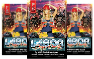 New Labor Day Flyer Template
