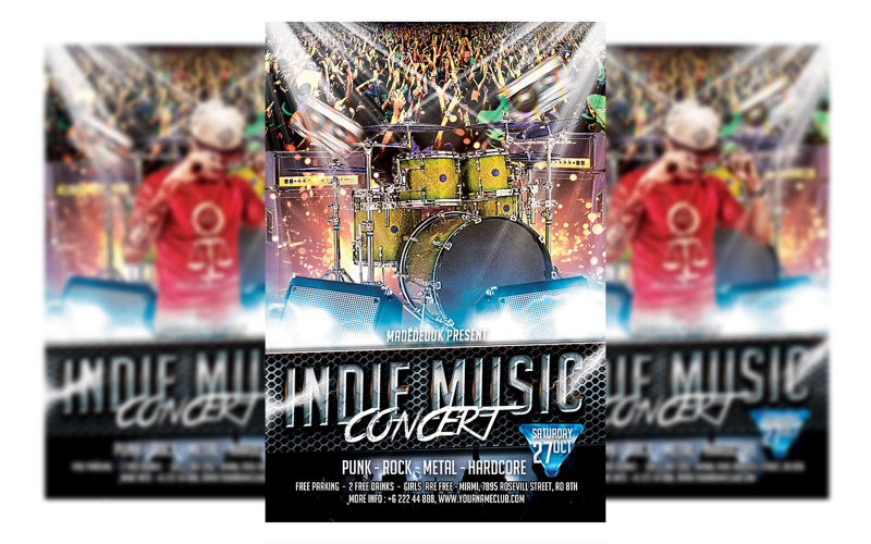 New Music Concert Flyer Template Corporate Identity