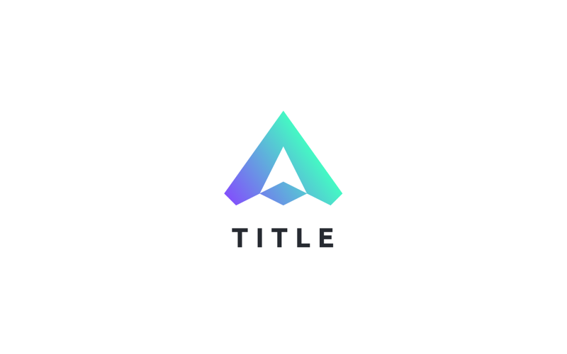 Sleek Lite A Peak North Tech Shade Monogram Logo Logo Template