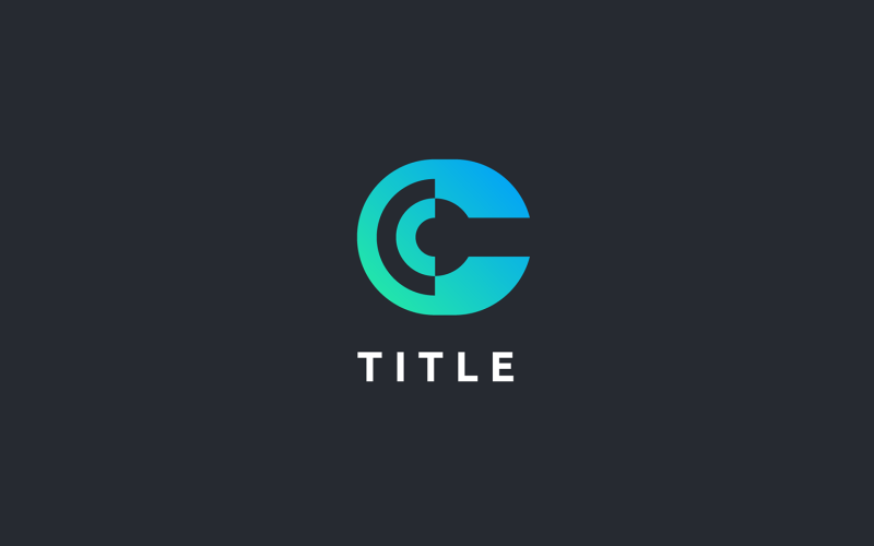 Sleek Lite CC Round Tech Shade Logo Logo Template