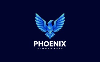 Vector Logo Phoenix Gradient Design