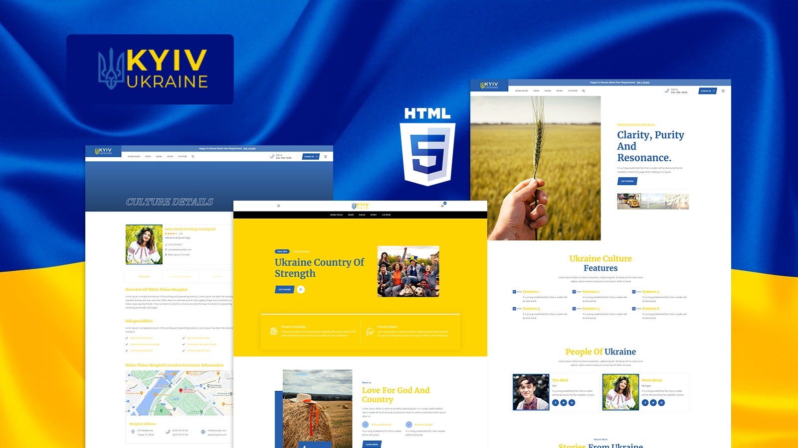Template #241333 Kiev Html Webdesign Template - Logo template Preview