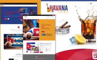 Havana Cuba Culture HTML5 Website Template