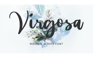 Virgosa Modern Script Font - Virgosa Modern Script Font