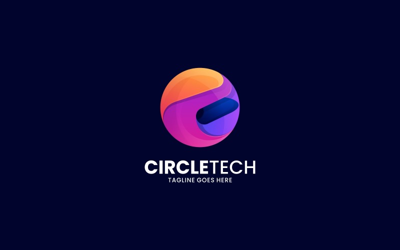 Circle Tech Colorful Logo Logo Template