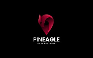Pin Eagle Gradient Logo Style