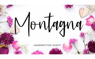 Montagna Handwritten Script Font