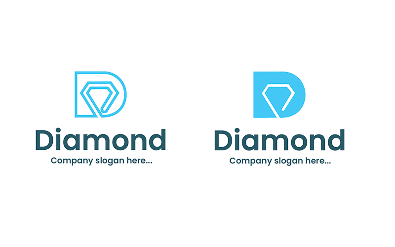 Diamond Logo With Letter D