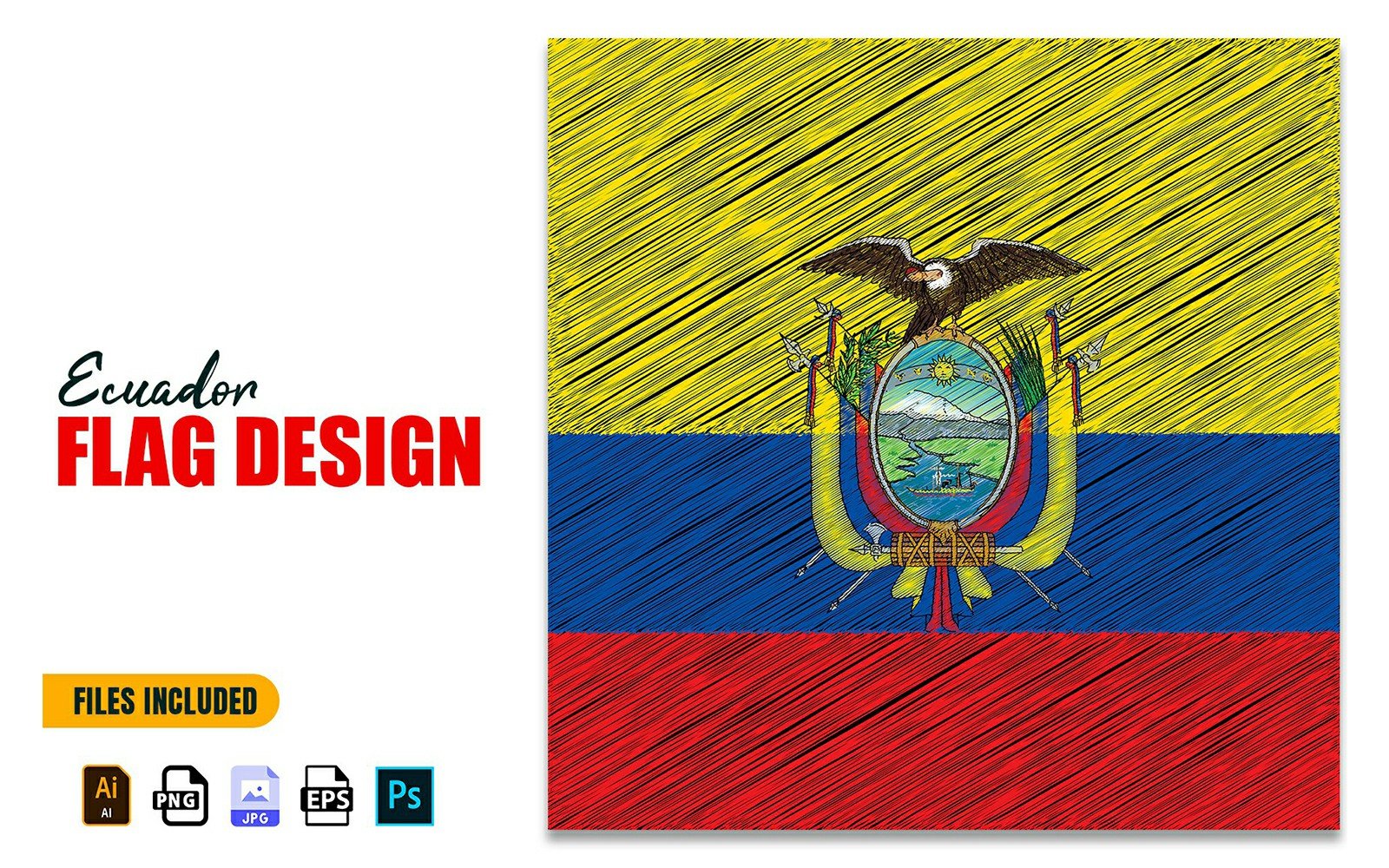 Kit Graphique #241645 Ecuador Flag Divers Modles Web - Logo template Preview