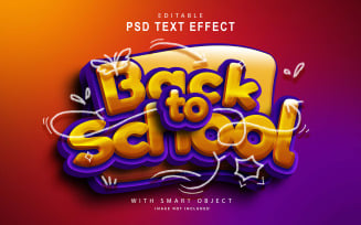 Back To School-Editable Text Effect, Font Style, Graphics Illustration