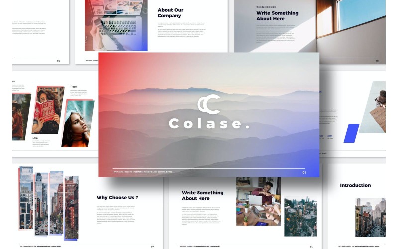 Colase PowerPoint Presentation Template PowerPoint Template