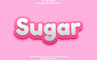 3d Soft Pink-Editable Text Effect, Pink And White Text Style, Graphics Illustration