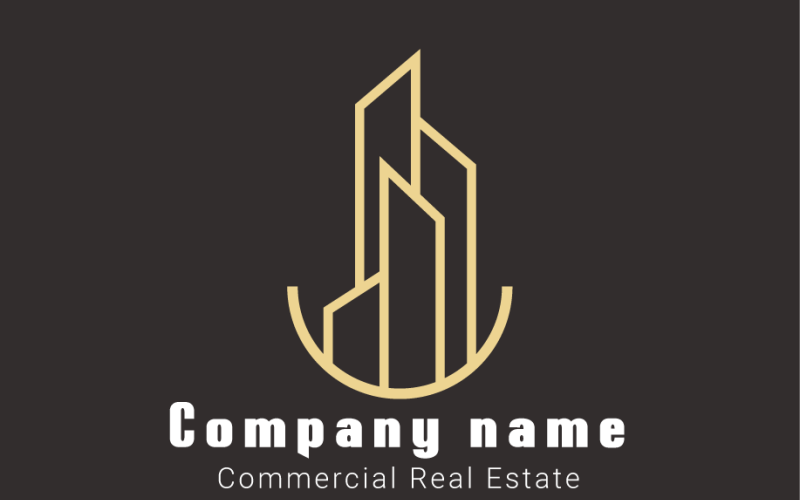 Modern clean Real Estate Logo Template