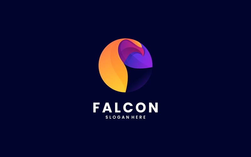 Falcon Colorful Logo Style Logo Template