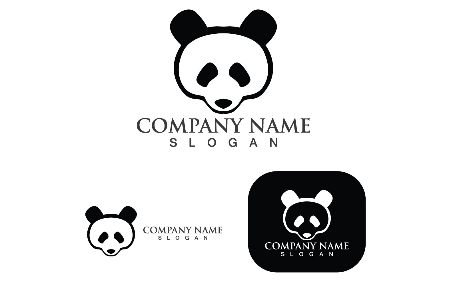 Template #241883 Panda Head Webdesign Template - Logo template Preview