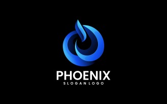 Circle Phoenix Gradient Logo