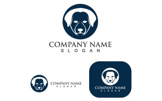 Dog Head Logo And Symbol Animal V2