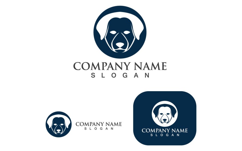 Dog Head Logo And Symbol Animal V2 Logo Template