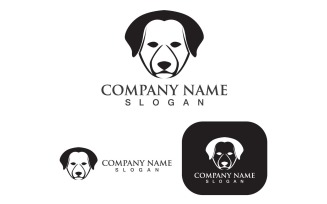 Dog Head Logo And Symbol Animal V3