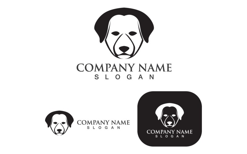 Dog Head Logo And Symbol Animal V3 Logo Template