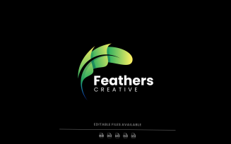 Feather Gradient Logo Template