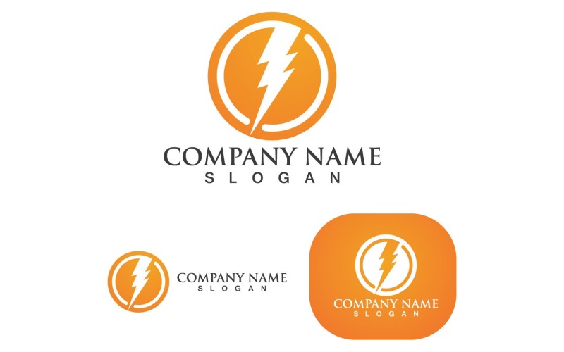 Thunderbolt Flash Logo And Symbol V18 Logo Template