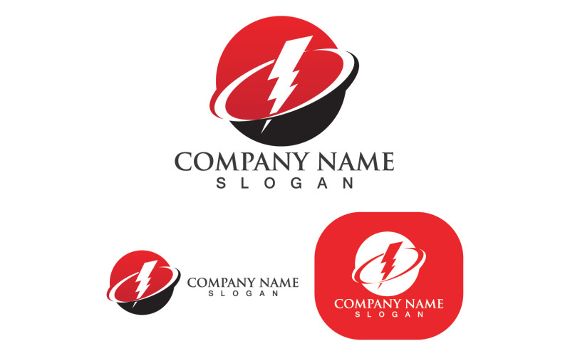 Thunderbolt Flash Logo And Symbol V20 Logo Template