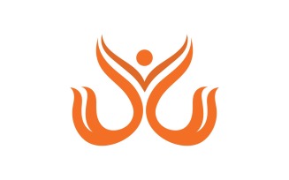 Fire Hot Flame Logo And Symbol V11