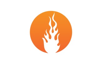Fire Hot Flame Logo And Symbol V12