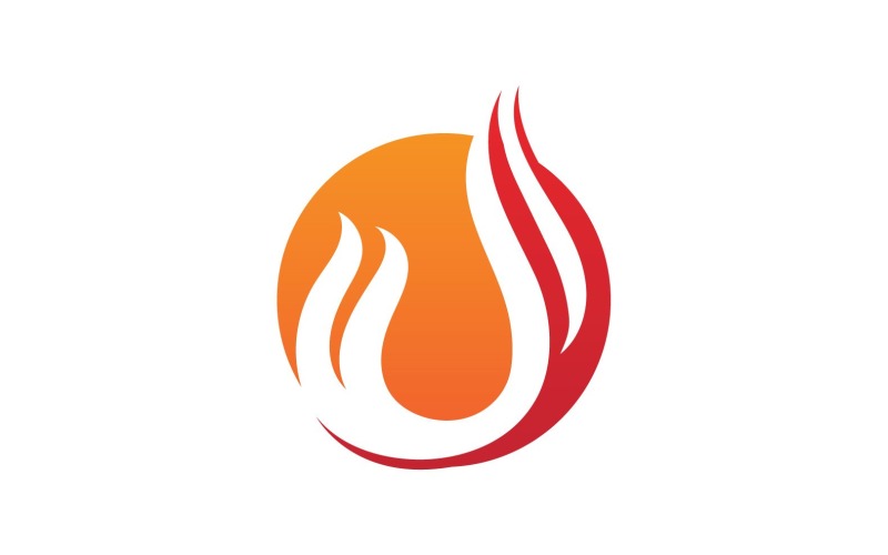 Fire Hot Flame Logo And Symbol V13 Logo Template