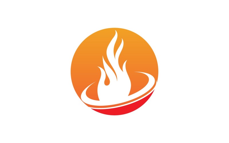 Fire Hot Flame Logo And Symbol V16 Logo Template