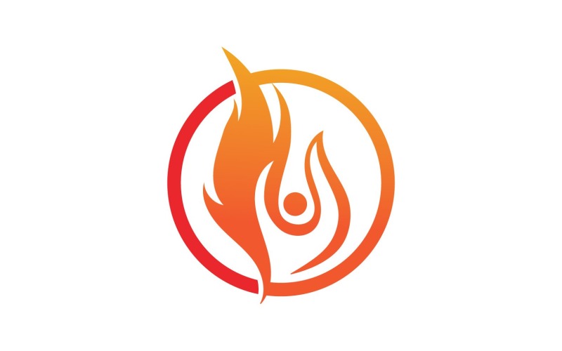 Fire Hot Flame Logo And Symbol V19 Logo Template