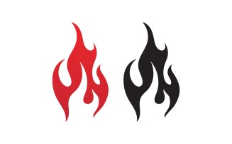 Fire Hot Flame Logo And Symbol V20