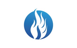 Fire Hot Flame Logo And Symbol V23