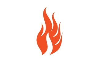 Fire Hot Flame Logo And Symbol V6