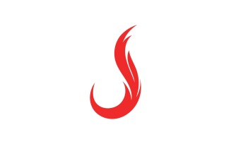 Fire Hot Flame Logo And Symbol V8