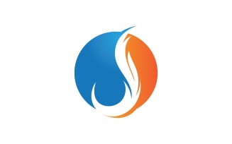 Fire Hot Flame Logo And Symbol V9