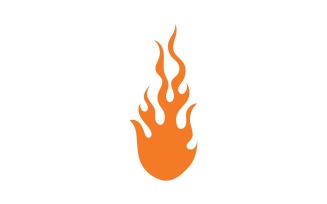 Fire Hot Flame Logo And Symbol V