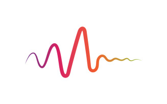 Sound Wave Equalizer Line Logo V13